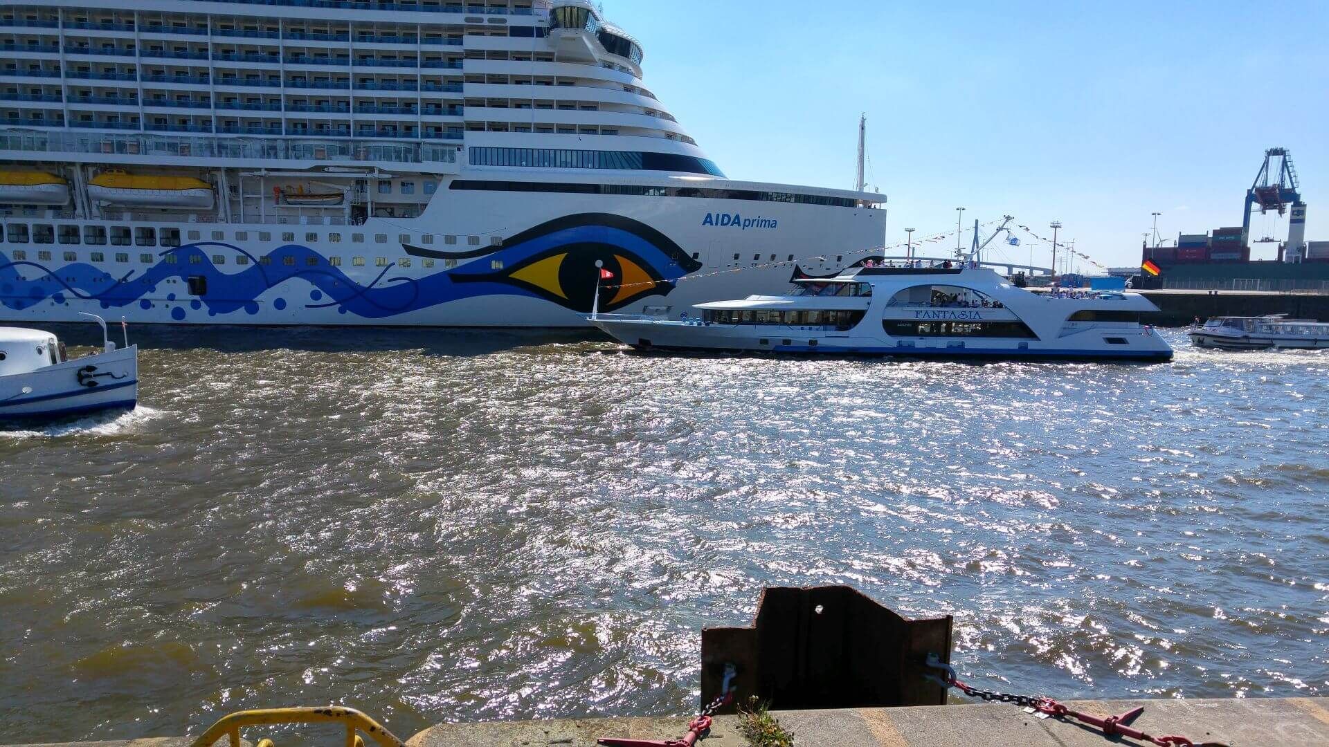 Fot: AIDA in Hamburg