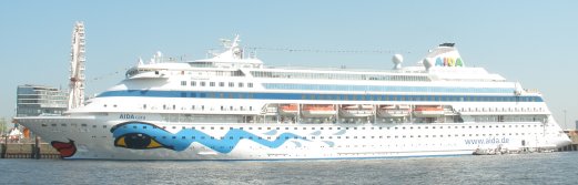 AIDA cara in Hamburg